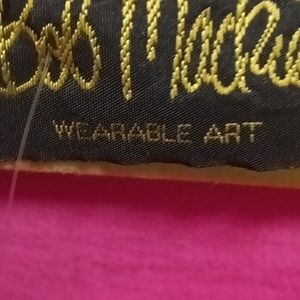 FINAL PRICE NWT Bob Mackie HOT PINK floral print s/s blouse w side slits XL